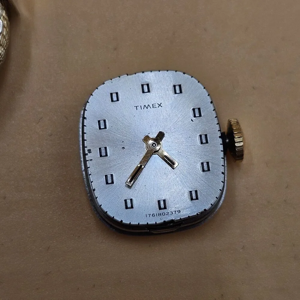 Timex Ladies Watch Vintage Gold Tone Mechanical Manual Wind Mesh Band 1761802379